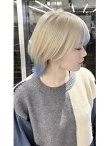 ファイブバイジエクト 堀江(FIVE by The Ect) ブロンド×ブルー デザインカラー