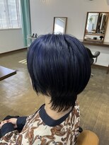 オーヘアールーム O hair-room ネイビーブルー