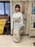訪問着着付けとヘアーセット