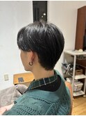 刈り上げセンターパート/ショートマッシュ/ニュアンスパーマ