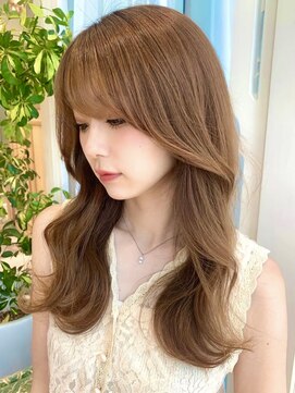 ロンド アンブル 四条烏丸(Lond ambre) 韓国/レイヤー/ハニーベージュ/顔まわり