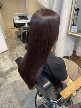 スイート ヘアデザイン(Suite HAIR DESIGN) どこから見てもツヤサラ赤カラー