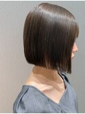 【間宮】前下がりボブ/きりっぱなし