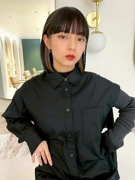 ロマリア(Lomalia) インナーカラーボブ[表参道/原宿/ダブルカラー/ケアブリーチ]