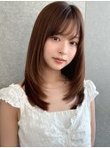 ブリーチなし/韓国風巻/レイヤーカット/髪質改善/縮毛矯正/銀座
