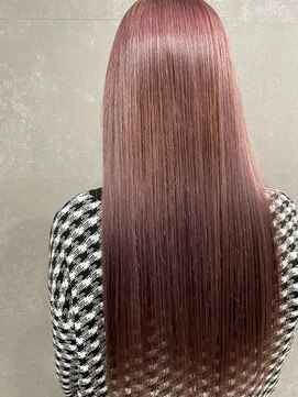 カルフール ロハス 草加東口店(Carrefour LOHAS) カシスピンク/暖色カラー/艶髪/垢抜け/人気ヘア/ケアブリーチ