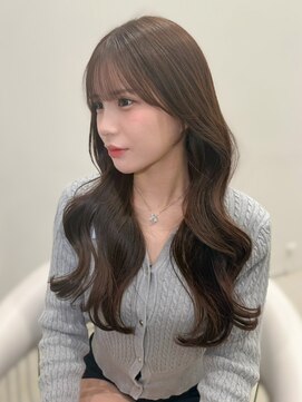 ノエシキカ(noe sikika) ロングスタイル/韓国/レイヤーカット/ダブルカラー/栄n29