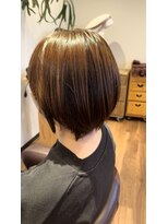 エスト(est.)&nbsp;ばっさりショートボブ×ベージュ　20代30代40代50代