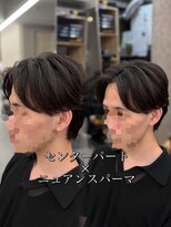 ヴィメンズウエスト 大宮西口(Vii men's west)&nbsp;神田脩弥/センターパート/毛流れパーマ