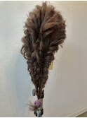 【ふわ可愛い】オシャレロング編み込み