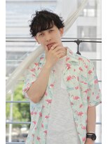 セシル ヘアー(Cecil hair)&nbsp;ソフトツーブロッククセ毛風パーマビジネスフェザーマッシュ