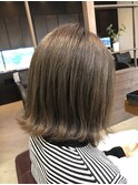 外ハネ×マットカラー
