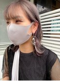 ウルフレイヤー×パープルアッシュ×シースルーバング