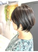ショート/マッシュショート/前髪あり/くびれショート