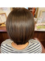 ヘアメイク ポコ ア ポコ(Hair make poco apoco)&nbsp;レイヤーボブ［髪質改善］［生駒市美容室］［40代50代60代］