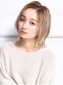 大人可愛い20代30代40代小顔ハイライトカラー C3