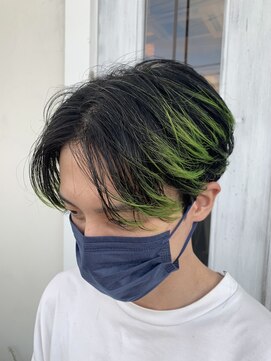 ヘアー ミュゼ 大西店(HAIR Musee) センターパート×デザインカラー