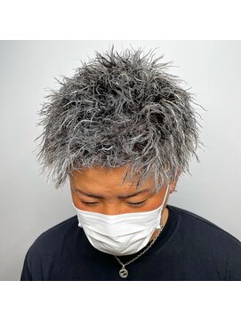 レックス(Rex) 【SNSで大人気！】ホワイトメッシュ×ツイストパーマ！