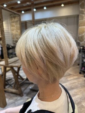 ヘアリゾート バルボア アイランド(hair resort Balboa Island) ショート×ハイトーンカラー