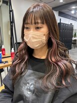 ツキ 横浜店(tuki) ミルクティーベージュダブルカラーケアブリーチインナーカラー