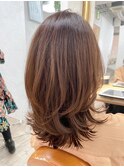 20代30代40代◇子育てママに人気◇外ハネひし形レイヤー◇