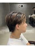 スパイキーショート/ジェットモヒカン/ショートバング/men's