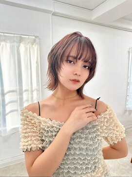 ラフィス ヘアー エイル 京橋店(La fith hair ail) 【La fith】くびれボブ顔周りレイヤーシースルーバング