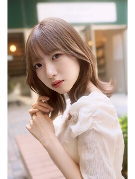 クム(kumu) 【kumu】ミディアムレイヤー/小顔おくれ毛/似合わせ前髪/名古屋