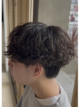 メンズギフト(men's GIFT) ツーブロックシャドウパーマメンズマッシュウルフ