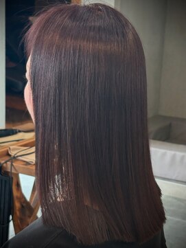 ラポールヘア ヨークベニマル田彦西店 レディース★ミディアム＊レッドブラウン