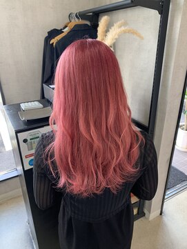 トリコ(ToricO) ピンクベージュ　ダブルカラー　ブリーチカラー　チェリーピンク