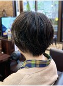 ”大人のゆるパーマ”マッシュショートレイヤーボブ【池袋】