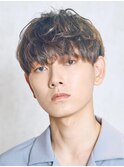 シャドウパーマ/マッシュレイヤー/黒髪/30代/men's