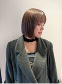 cocoa brown / bob cut