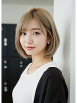 ブリックバイブレイス 千葉 千葉中央(brick by brace)&nbsp;千葉駅/着物ヘア/大人ガーリー/ダークアッシュ/似合わせカット