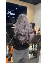 ラピス 大阪心斎橋店(Lapis)&nbsp;ラベンダーカラー／寒色カラー／髪質改善／ケアブリーチ