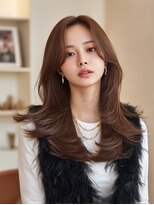 クレビアテン(CreBiA ten_)&nbsp;レイヤーカット/顔まわりカット/透明感ブラウン