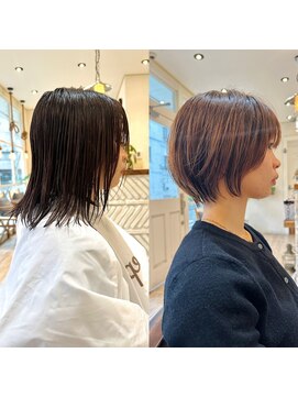 アデプト 綾瀬店(adept) 横顔がきれいに見える丸みショートボブ