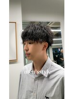 ロウ 銀座(RAW) メンズパーマ ラウンドマッシュ ナチュラルマッシュ 銀座