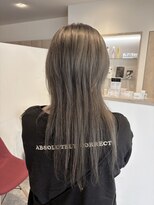 アズールサン 草加西口店(azule-sun) ダブルカラー,ブリーチ,ロングウルフ,グレー【草加】