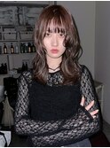 寒色ブラウンとレイヤーカット