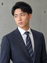 メドウ(meadow) ビジネスヘア センターパート メンズショート 刈り上げ 30代