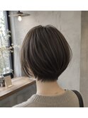 大人のナチュラルショートボブ