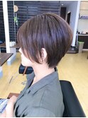 大人可愛い丸みショートカット