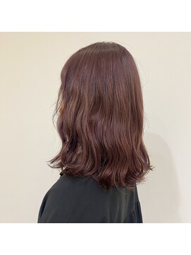 ジュエ ヘアー デザイン(Jue hair design) つやつやピンクラベンダーカラー×ゆるふわ