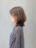 トップヘアー 本店(TOP HAIR) ミディアムレイヤーカット _ グレーベージュ
