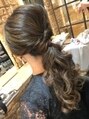 オーブ ヘアー スペース 新宿店(AUBE HAIR space) 細かいハイライトを全体に入れてゆるふわにセット☆