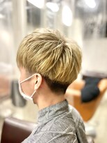 アンプリュス リアン(1+ Unplus lien)&nbsp;ツートンカラー刈り上げマッシュ/ブリーチダブルカラー/亀戸