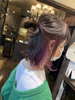 ヘアー クリエイト カルバリ(HAIR CREATE Calbari)の写真/【水沢】カラーの再現性が高く”透明感”を叶えるならCalbariへ！愛され～かっこいいStyleまでお任せ◎ 