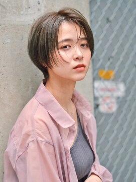 シーン(SCENE) オリーブアッシュ　ハンサムショート　ブリーチ【天神/今泉】